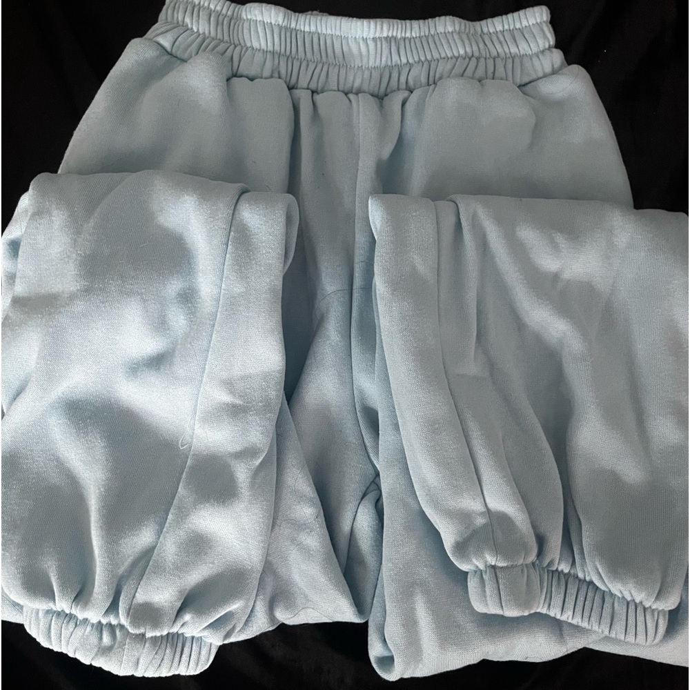 blue sweatpants